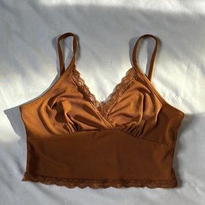 Brown tank top